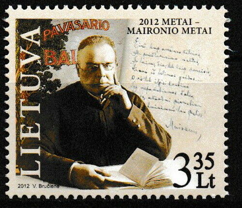 Litauen - 150. Geburtstag Von Maironis Postfrisch 2012 Mi. 1099